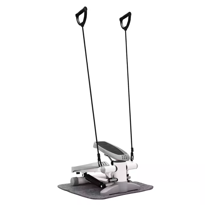 Mini Stepper para ejercicios con Monitor LCD, Stepper de Fitness silencioso con bandas de resistencia, Stepper de escalera de gimnasio para el hogar - 1