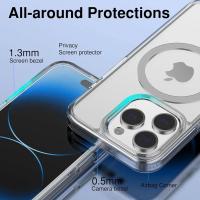 Funda transparente magnética para APPLE iPhone 16 15 14 13 12 11 Pro Max Plus XS Max XR 7 8 16e carga inalámbrica Compatible con Magsafe - details 4