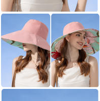 Elegante Sombrero de Playa de Doble Cara para Mujer Protección Solar Moda de Verano al Aire Libre - details 13