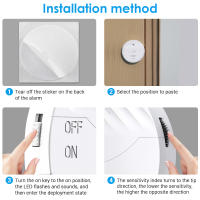 Sensor de Vibración para Ventanas y Puertas Inteligentes Sectyme Tuya WiFi 130dB Alarma de Seguridad para el Hogar Detector de Alarma de Ruptura de Vidrio - details 7