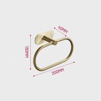 Elegante Juego de Anillos de Toalla de Acero Inoxidable de 4 Piezas Resistente a la Oxidación, Carga Máxima 10kg, Montaje en la Pared - details 10
