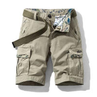Pantalones Cortos de Carga de Algodón 100% Pantalones Cortos Casuales para Hombres en Verano 2025 - details 5