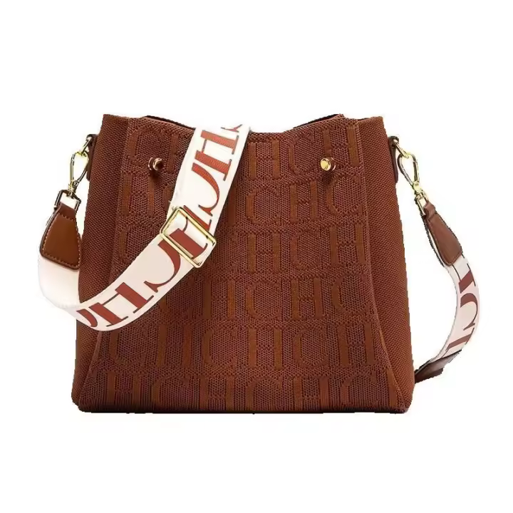 CH elegante sentido letras diseño con cordón marca moda Casual cien bolso de mujer bandolera de gama alta mochila de lujo - 1