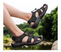 Sandalias De Verano Para Hombre, Zapatos Informales De Cuero Para Hombre, Sandalias Transpirables Para Exteriores Para Hombre, Zapatos De Playa, Zapatillas, Zapatos Romanos De Moda - details 19