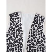 BUNO-Chaleco de leopardo de pana para mujer, ropa de calle con bolsillos de estilo Retro, sin mangas, holgado y fino, Top corto, novedad de 2025 - details 3