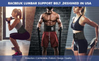 Strong Lumbar Support Belt Breathable Lower Back Compression Brace for Men Women Lifting, Herniated Disc, Sciatica, Pain Relief - details 2