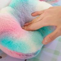 Cojín de peluche con flores de colores, almohada de felpa, pétalos protectores de cadera esponjosos, cojín de asiento, estera suave de flor de cerezo para habitación de niños - details 12