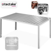 Mesa de Jardín Exterior de Aluminio 150x90x74,5cm Diseño Terraza con Patas Ajustables - details 3