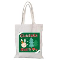 Bolso de compras para hombre de dibujos animados, bolso de mano de lona, ​​regalo de Año Nuevo, Feliz Navidad, bolso de compras, bolsos para mujer, bolso ecológico - details 7
