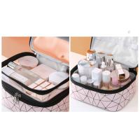 Bolsa De Maquillaje Portátil Para Mujer Organizador De Baño Impermeable De Gran Capacidad Caja De Cosméticos Con Cierre De Cremallera Para Viajes - details 0