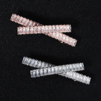 Pinzas Para El Cabello De Mujer Con Zirconia Y Cristal Adornos De Moda Para El Pelo Barretas De Boda Joyería Accesorios Para El Cabello - details 2