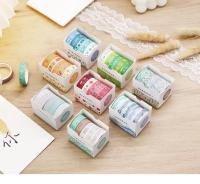 Juego de 5 pegatinas decorativas coreanas y japonesas para álbum de recortes, para estética diaria - details 0