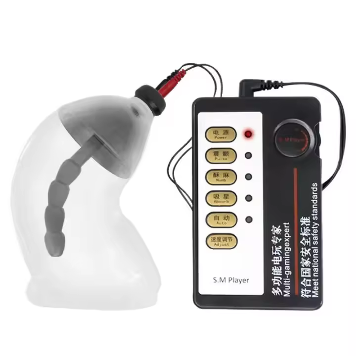 Embalaje privado SEXY Electroestimulador de descarga eléctrica Anillo Masajeador con temática médica Masturbador Productos íntimos Juguetes sexuales para hombres - 1