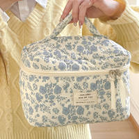 Bolso De Maquillaje Para Mujer Vintage Floral Zipper Organizador De Viaje Para Cosméticos Bolsa De Mano Con Cierre De Cremallera - details 8