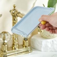 Caja de jabón giratoria creativa, contenedor de jabón de baño autodrenante montado en la pared, jabonera de plástico antideslizante con drenaje de agua para cocina - details 11