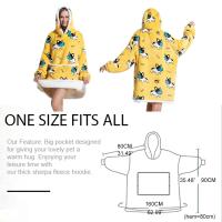 Sudadera con capucha de Sherpa para mujeres, hombres y adolescentes, manta usable de gran tamaño, manta gruesa y cálida, Sudadera con capucha grande - details 2