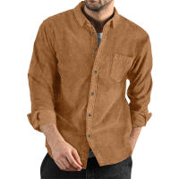 Camisa de pana gruesa para hombre, abrigo informal holgado con solapa de botones, nuevo para otoño e invierno 2024 - details 11