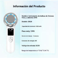 Instrumento de introducción de frío y calor instrumento de masaje facial casero micro-corriente lifting reafirmante rejuvenecimiento instrumento de belleza - details 1