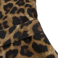 Vestido largo de moda de otoño y verano con manga de leopardo, fiesta para mujer, bata estampada con cuello en V - details 9