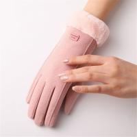Guantes gruesos de dedo completo para hombre y mujer, Manoplas de felpa para pantalla táctil, cálidos para esquiar, deportes al aire libre, Invierno - details 1