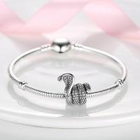 Abalorio Animal Friends en plata de ley con piedra de circón S, pulsera de 3 mm adecuada, regalo perfecto para mujer - details 0