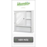 Armario Alto para Baño Columna de Baño con 2 Puertas y 2 Estantes Abiertos Mueble Auxiliar de Almacenaje para Salón Recibidor 30x24x170 cm Roble y Gris - details 13