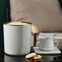 Estante de escritorio con tapa, Mini cubo de basura de mesa, Cubo de almacenamiento pequeño portátil para baño, sala de estar - details 4