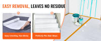 SucceBuy Película protectora para alfombras, protector de tela de fibra de 39 "x 100', corte fácil, rollo protector de alfombrilla para construcción y renovación - details 3