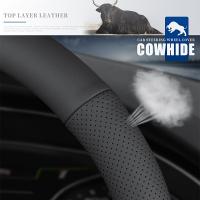 Cubierta de Volante de Cuero Falsito Premium Napa Antideslizante, Transpirable, Ajuste Universal para Todos los Modelos de Coches Hecho en China - details 6