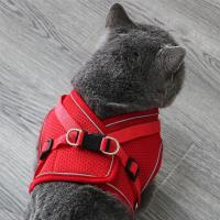 Arnes y correa ajustables y transpirables para mascotas Chaleco a prueba de Escape para gatos - details 23