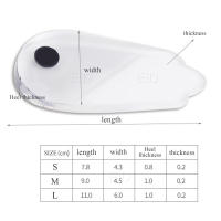 EiD-almohadilla ortopédica para el talón, Gel de silicona para las piernas XO, varius ortopédico, alivio del dolor de fascitis Plantar, plantillas de inserción para el cuidado de los pies - details 25