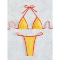Bikini Micro Sexy Para Mujer 2023 Conjunto De Baño Con Cadena Estilo Brasileño Bikini De Tanga Traje De Baño De Playa Low Waist Sin Aros - details 16