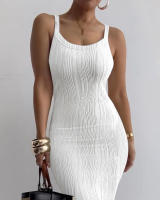"Vestido Largo Mujer 2025 - Ajustado Sin Mangas Tejido Elástico |   Estilo SKIMS Moldeador |   Ideal para Noche, Oficina o Salidas. |   Tallas XS-3XL |   Envío rápido |   Miravia Exclusivo" - details 5