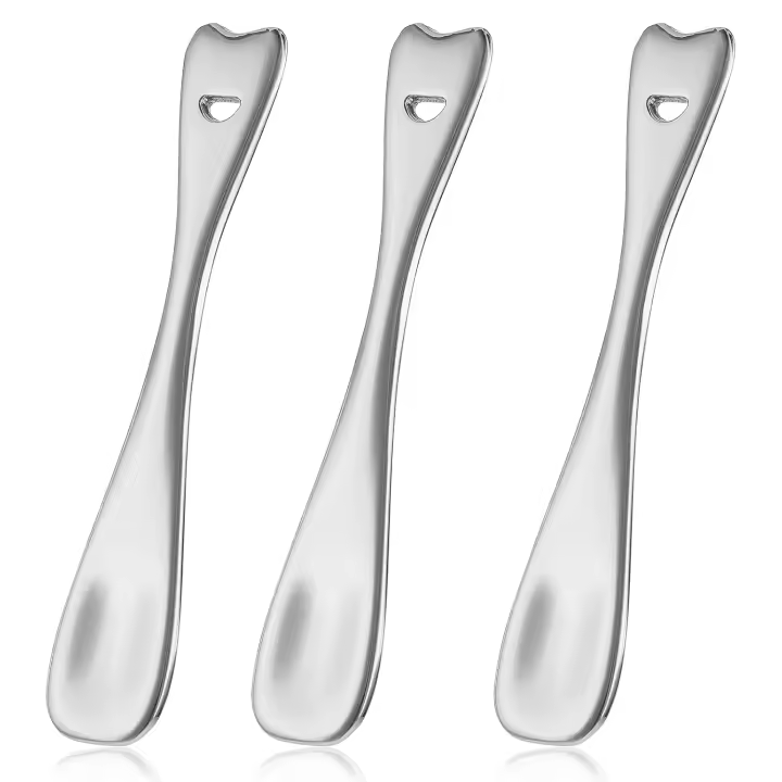 Scttomon Herramienta de Cuidado de la Piel Facial Mini Cucharada Ideal para Maquillaje y Mascarillas de Cosméticos - 1