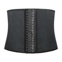 Faja de goma de látex 100% con hueso de acero para mujer, corsés de entrenamiento de cintura, moldeador de cuerpo de reloj de arena, faja de cintura larga para Torso, pérdida de peso - details 4