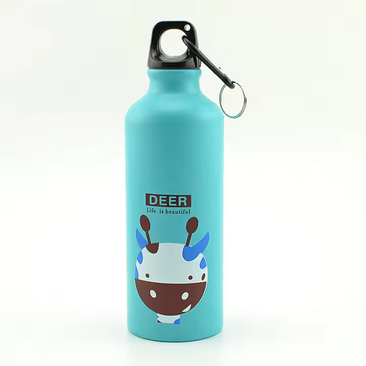 Termo portátil de 500ml para niños, botella de agua bonita para la escuela, frasco de vacío de animales encantadores para deportes al aire libre, Camping y senderismo - 1