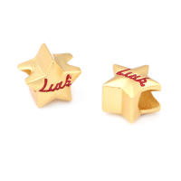 Pulseras de Brass Dorado Mate 4PCS Grande Agujero Abalorios para Hacer Joyas DIY - details 73