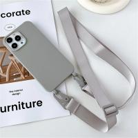 Funda de silicona mate con cordón y correa para collar cruzado para iPhone 16 15 14 Pro Max 11 12 13 XR X XS 6 7 8 Plus SE cubierta a prueba de golpes - details 12