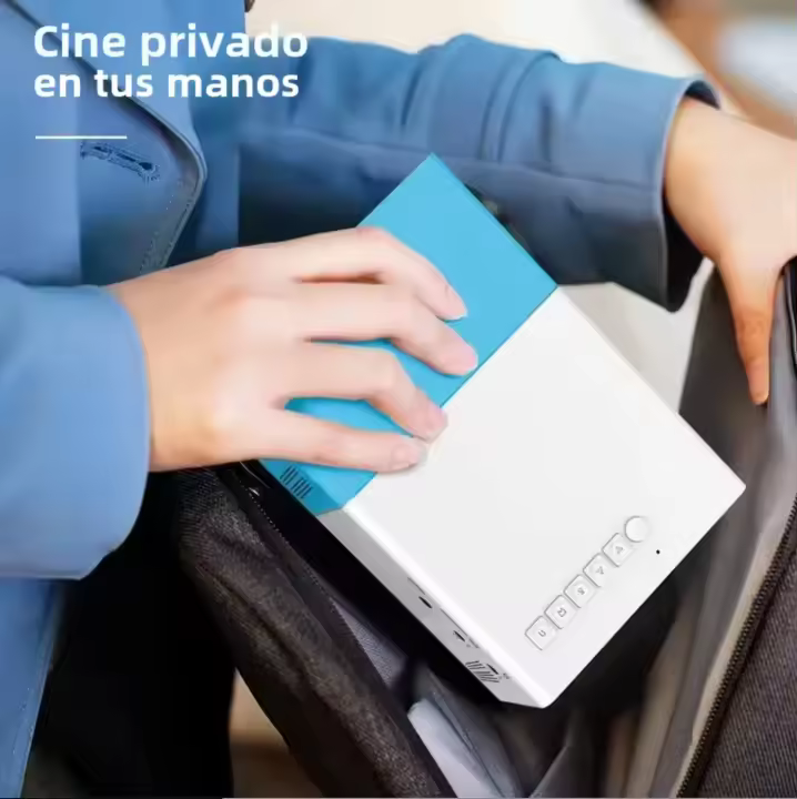 Mini Proyector Portátil con Móvil Home HD con memoria USB y SD, cine en casa, mejor experiencia de pelicula, TV y juego - 1