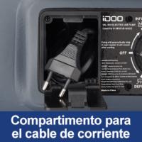 Compartimento para el cable de corriente