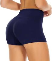 Ropa ajustada de cintura alta para mujer, moda de verano 2025, ropa deportiva para gimnasio, pantalones cortos para correr, pantalones cortos de entrenamiento ajustados a prueba de costuras para Yoga - details 11