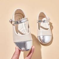 Zapatos planos versátiles antideslizantes para niñas, calzado de cuero suave y cómodo, estilo coreano, Princesa, novedad de otoño, 2024 - details 5