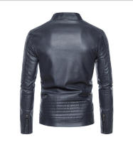 Nueva chaqueta para hombre, moda juvenil delgada para motocicleta, PU, - details 8