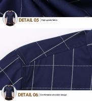 Nueva marca de moda Camisa de cuadros de algodón Camiseta slim fit para hombre camisa social para hombres de manga larga negocios camisas hombre m-5xl - details 15