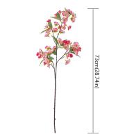 Flores artificiales elegantes de Begonia, simulación de tacto Real realista, flores de Malus, flores falsas hechas a mano, decoración de jardín al aire libre - details 0