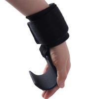 1 unidad/par de ganchos de agarre para levantamiento de pesas, antideslizantes, ajustables, protector de muñeca auxiliar, 1 par - details 3