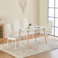 Sillas de Comedor Juego de 4 Sillas de Metal para Cocina, Silla de Mesa Comoda Silla con Asiento Tapizado, Negro - details 62