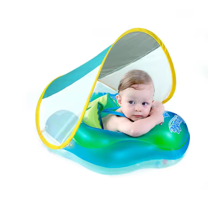 Flotador hinchable (con toldo) antivuelco para bebés de 3 a 36 meses - 1