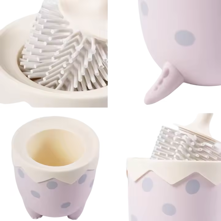 Cepillo de Baño Creativo en Forma de Cáscara de Huevo Cepillo de Baño para Niños Limpieza Profunda - 1