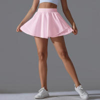 Falda de tenis de bádminton para mujer, interior, secado rápido, elasticidad, doble capa, yoga - details 14